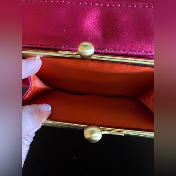 Coach Amanda SatinFold-Over Flap Clutch Shoulder Bag Handbag 12926 RARE - Picture 11 of 13